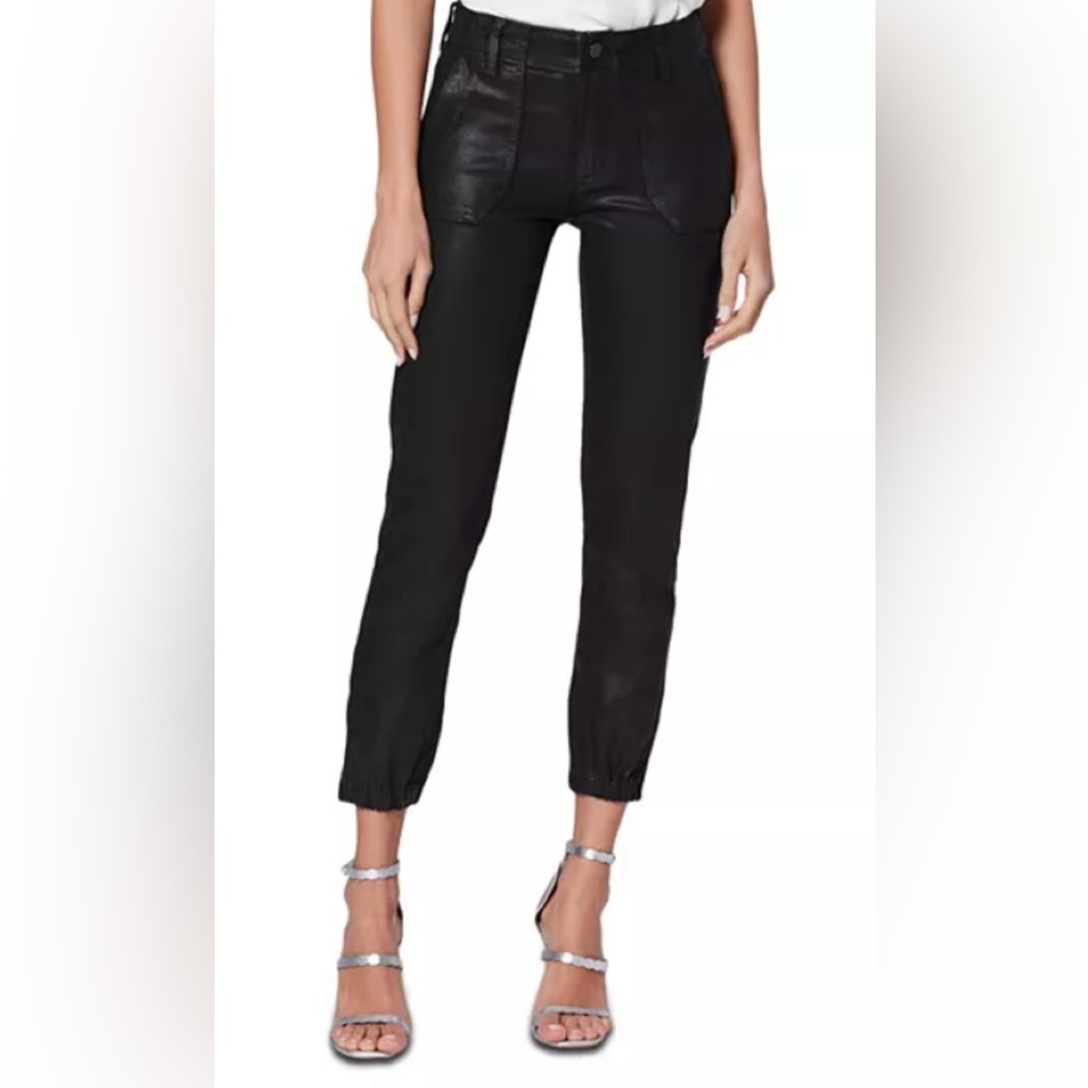 PAIGE Mayslie LUX coated cropped jogger